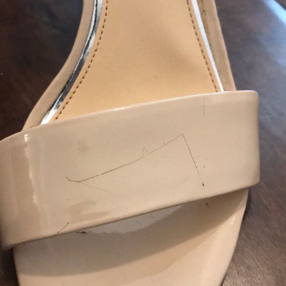 Jessica Simpson Nude Patent Leather Heels-Size:6.5 - Picture 5 of 8